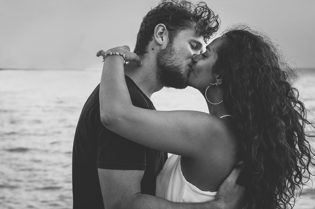 Greece Destination Engagement - Corfu - couple kissing