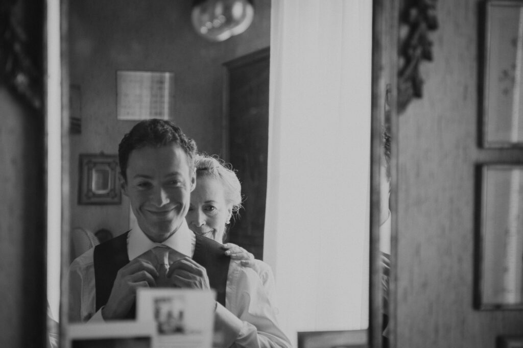 the groom and the mother- Brussels Wedding Photography