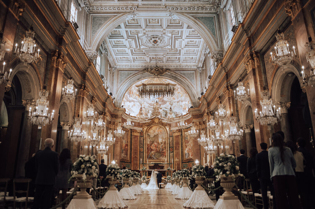 beautiful church in Rome destination wedding photographer